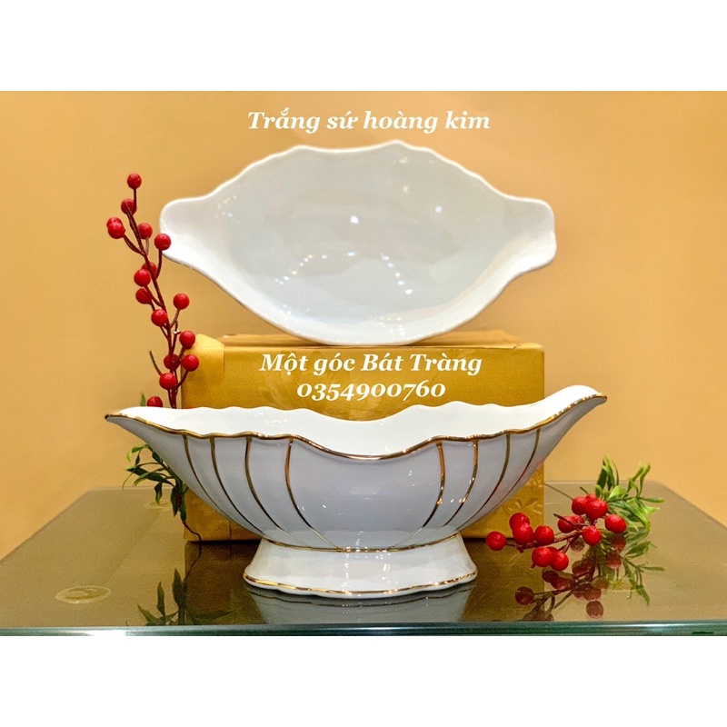 BÁT THUYỀN ĐỰNG GÀ GỐM SỨ SẠCH BÁT TRÀNG