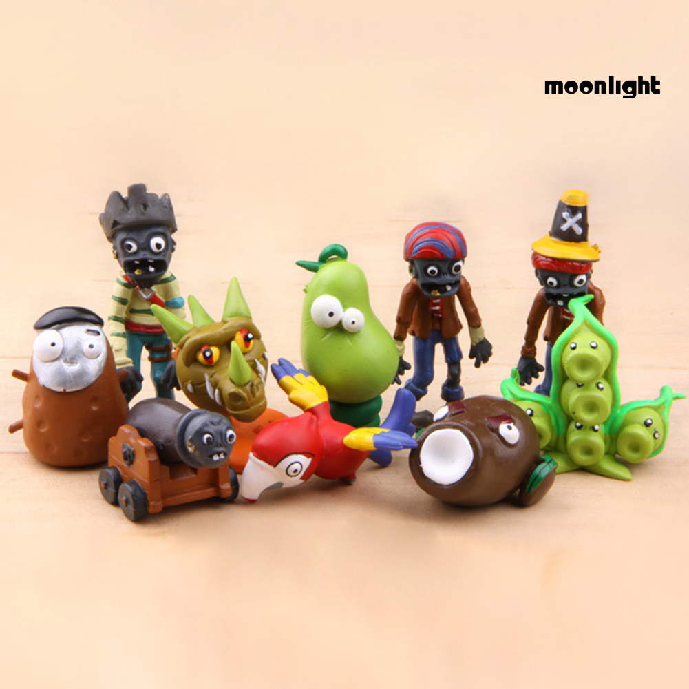 Bộ 10 Đồ trang trí Mini Trò Chơi Plant Vs Zombies