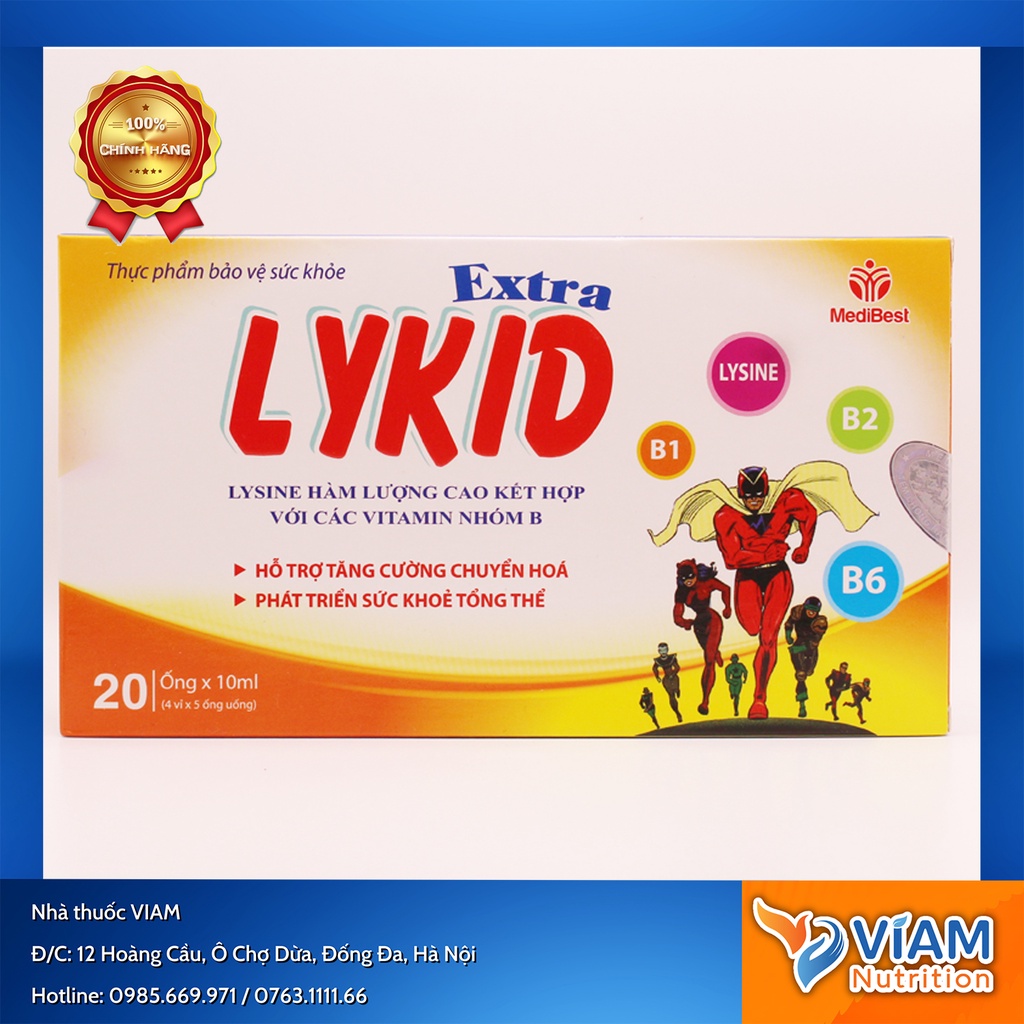 Hỗ trợ tăng cường chuyển hóa - Lykid Extra