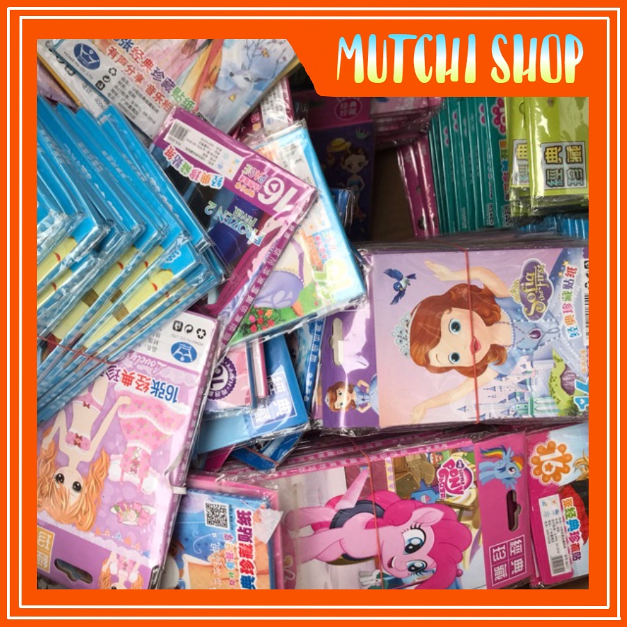 Combo 10 Quyển Sổ Sticker Hình Dán Nhiều Mẫu Khác Nhau, Sỉ Đồ Chơi Trẻ Em Hà Nội
