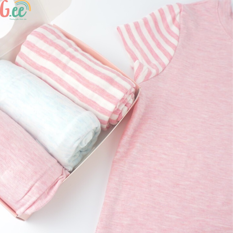 Áo phông cộc tay bé gái, chất liệu gỗ sồi siêu mềm mát, thấm hút mồ hôi -Gee