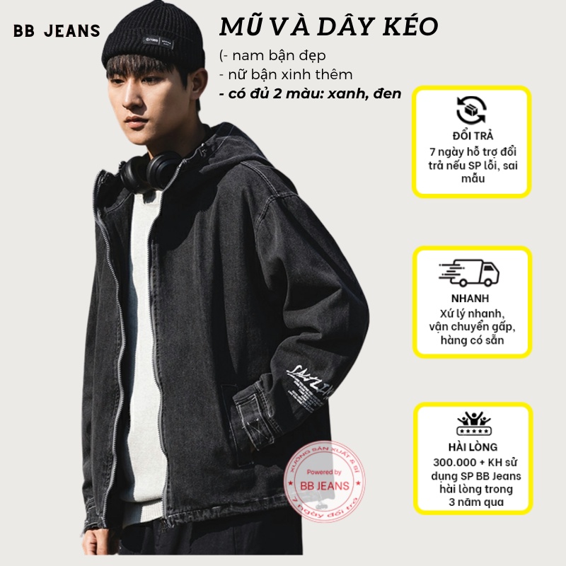 Áo khoác jean UNISEX NAM NỮ CHIWAWA cao cấp cách điệu thời trang CHI059 - Mua Ngay