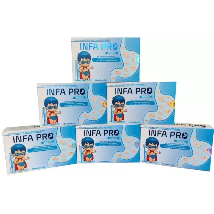 Men vi sinh Infa Pro – Giúp bổ sung lợi khuẩn cải thiện hệ vi sinh đường ruột, giảm táo bón, đầy bụng khó tiêu (15 ống)