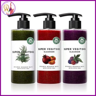 Sữa rửa mặt thải độc rau củ super vegitoks cleanser màu tím