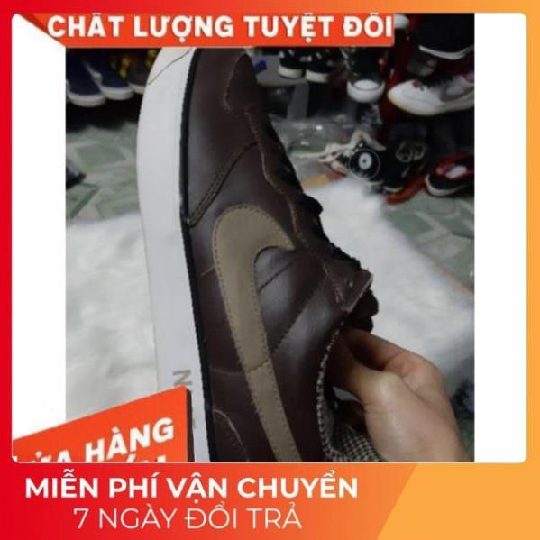 Hot SALE [Hàng Auth] Ả𝐍𝐇 𝐓𝐇Ậ𝐓 𝐒𝐈Ê𝐔 𝐒𝐀𝐋𝐄 giày nike da chính hãng màu nâu 2hand size 42 Siêu Bền Tốt Nhất Uy Tín . : : : ?