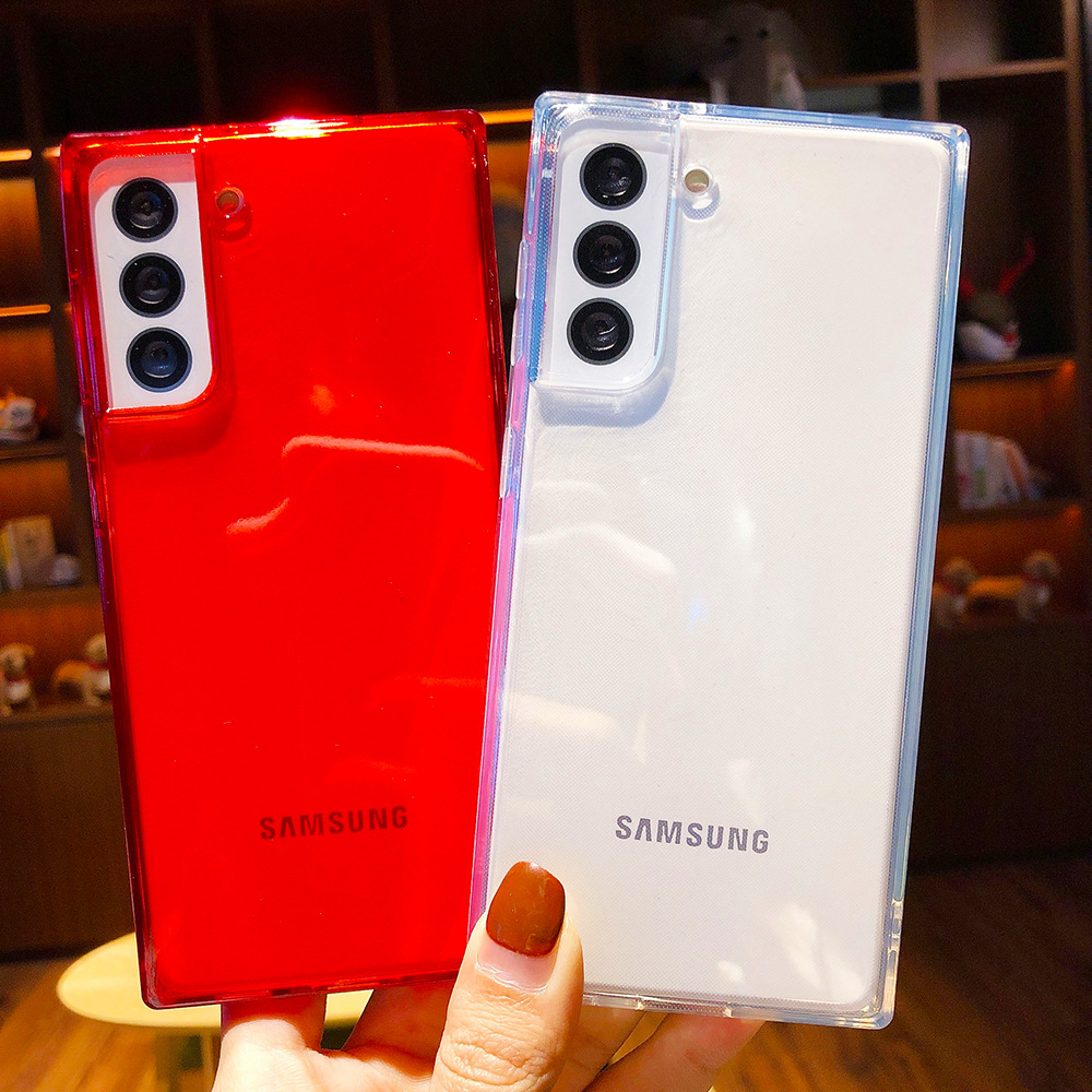 Ốp điện thoại mềm trong suốt siêu mỏng cho Samsung Galaxy S21 / S21 Ultra / S21 Plus (2021) Note 20 Ultra S20 FE