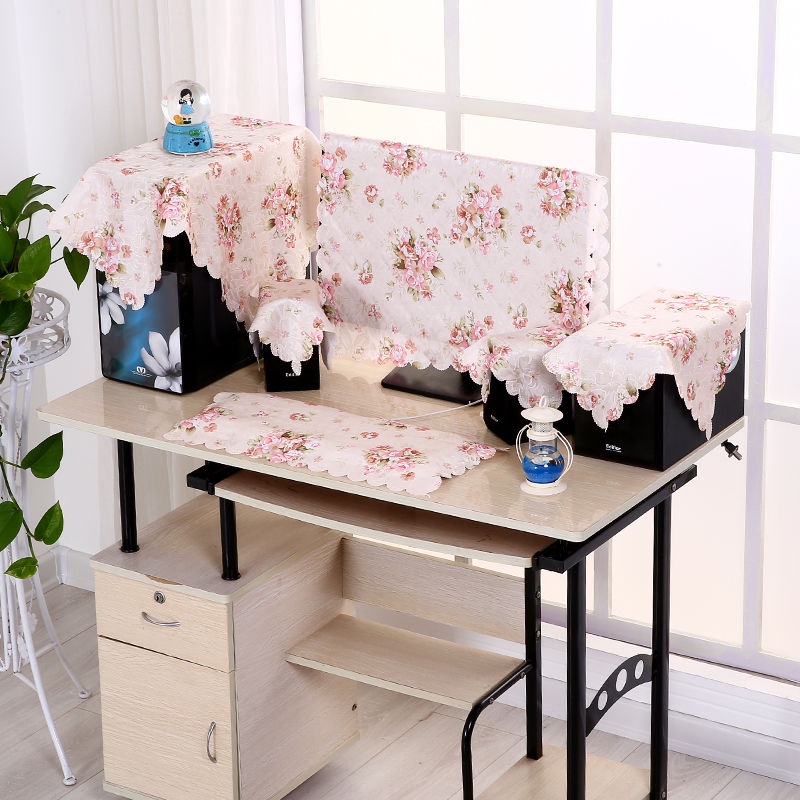 Phủ Máy Tính. Tấm Vải cotton Lanh Bọc Màn Hình Máy Tính LCD Chống Bụi Ốp