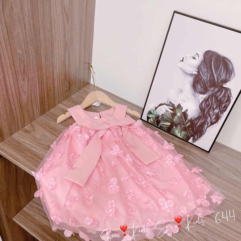Váy ren thêu 2 lớp sn kids