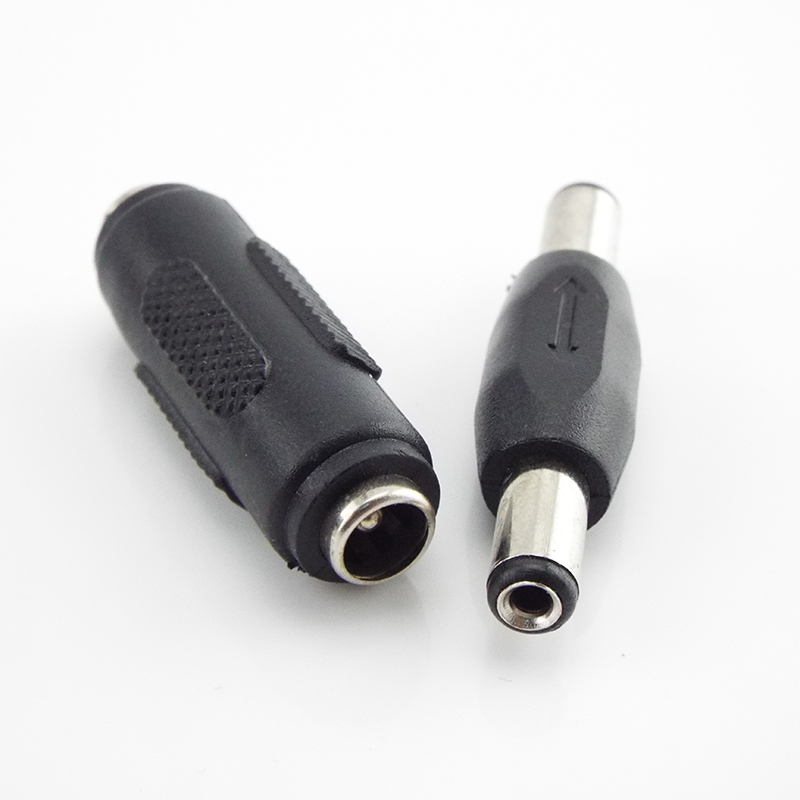 1 Cặp Đầu Nối 5.5mm * 2.1mm Male Sang Female Sang Female Cho CCTV Camcer Panel