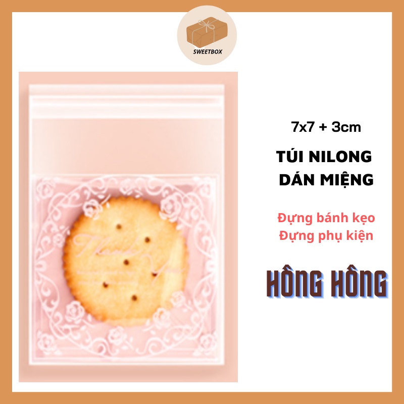 Túi Nilong Dán Miệng Đựng Bánh Kẹo Phụ Kiện OPP Nhỏ Xinh Họa Tiết Dễ Thương