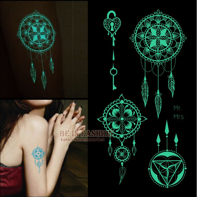 hình xăm dán phát quang