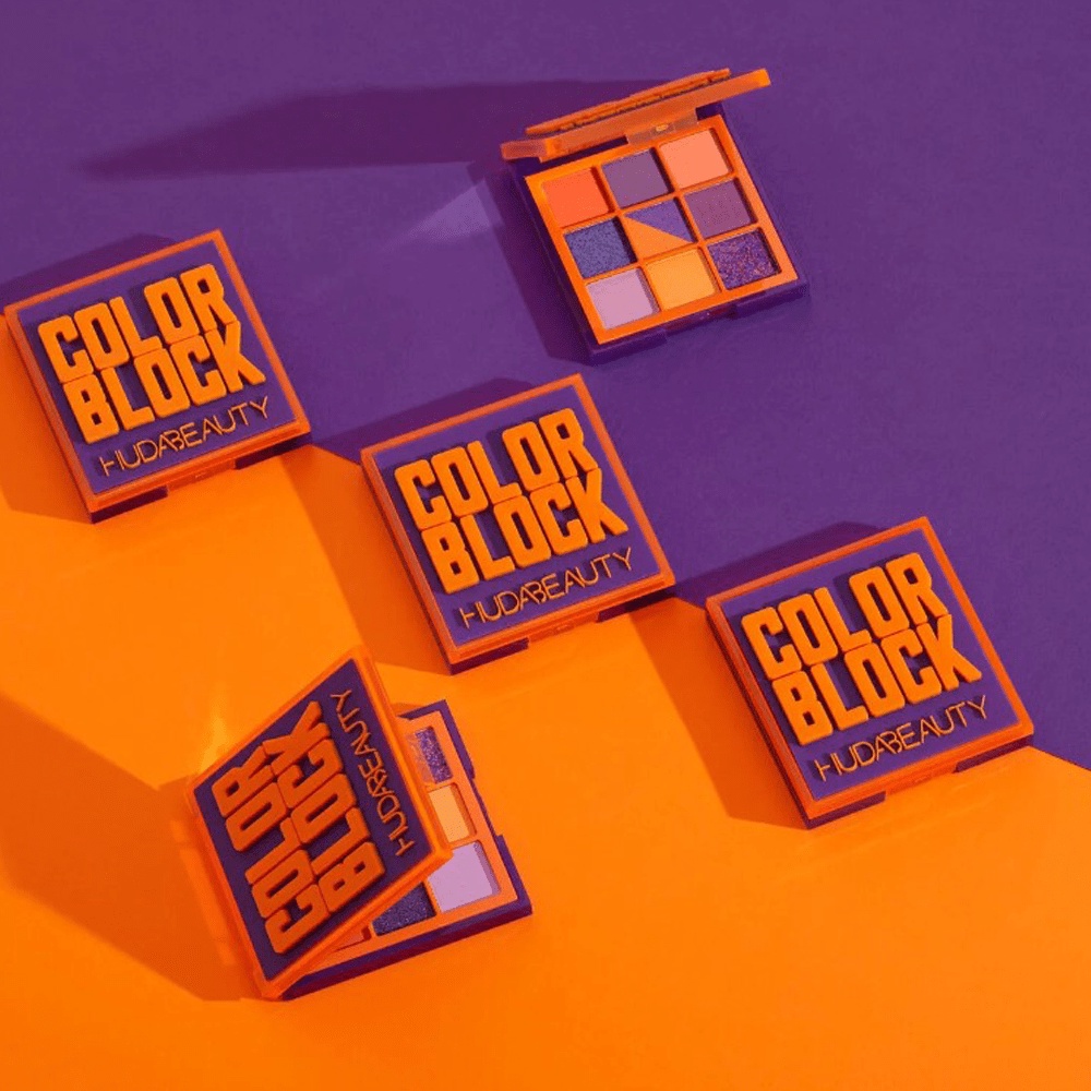 Bảng Phấn Mắt Huda Beauty - Color Block Obsessions Palette: Purple & Orange