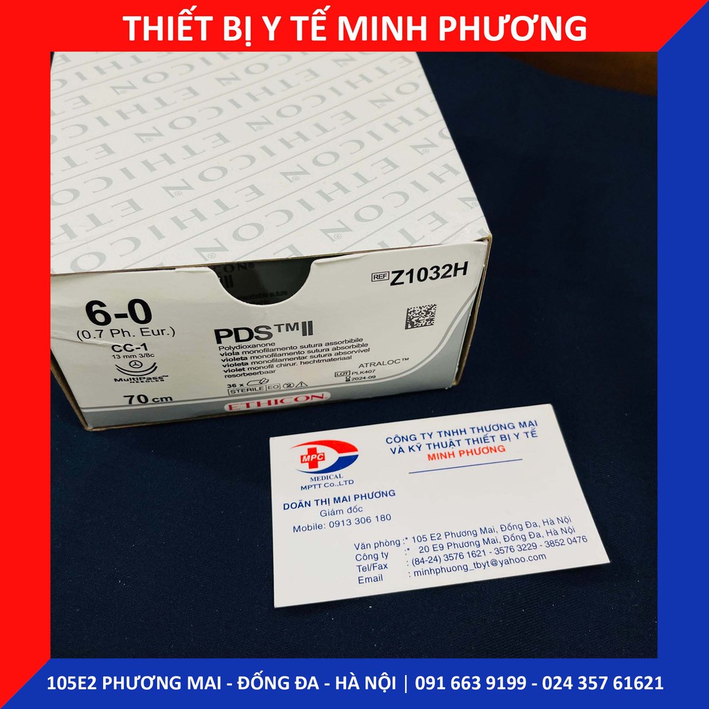 Bán lẻ chỉ khâu phẫu thuật ETHICON PDS II các số