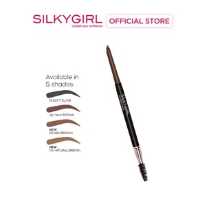 Chì Mày 2 Đầu Silkygirl Hi-Definition Brow Pencil 0.35g
