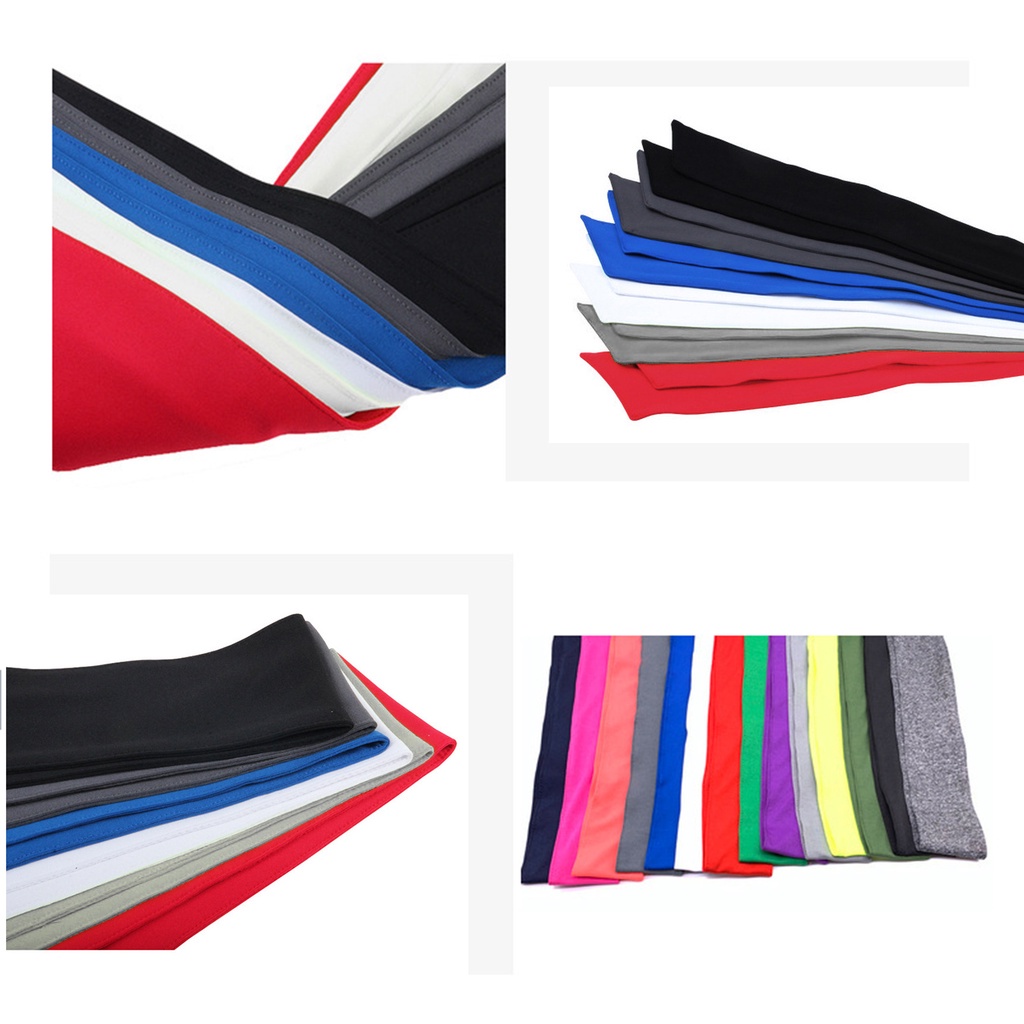 Băng đội đầu thấm hút mồ hôi che tóc dùng chơi thể thao tập yoga ngoài trời 10 màu sắc lựa chọn