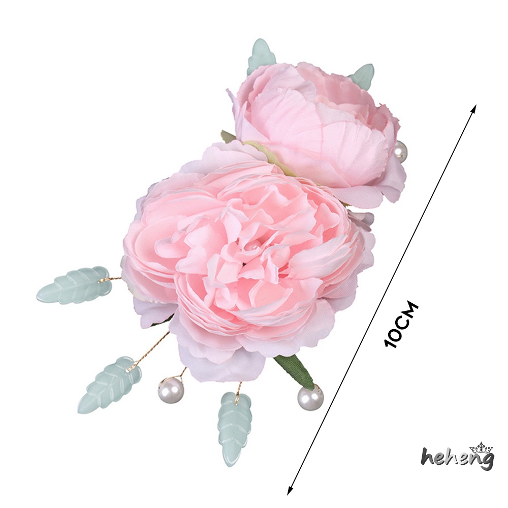 Kẹp Tóc Trang Trí Hoa Lụa Thời Trang Trung Hoa Cho Nữ