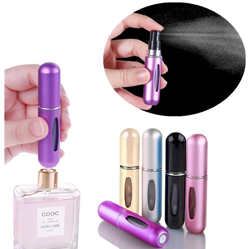 Refillable Portable Mini Perfume Bottle&Traveler Aluminum Spray Atomizer 5ml