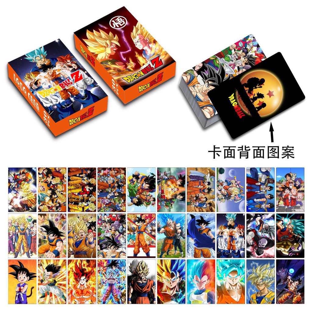 2022 Dragon Ball Z Lomo Card Double-sided Color Printing Photocard Postcard 30pcs/box