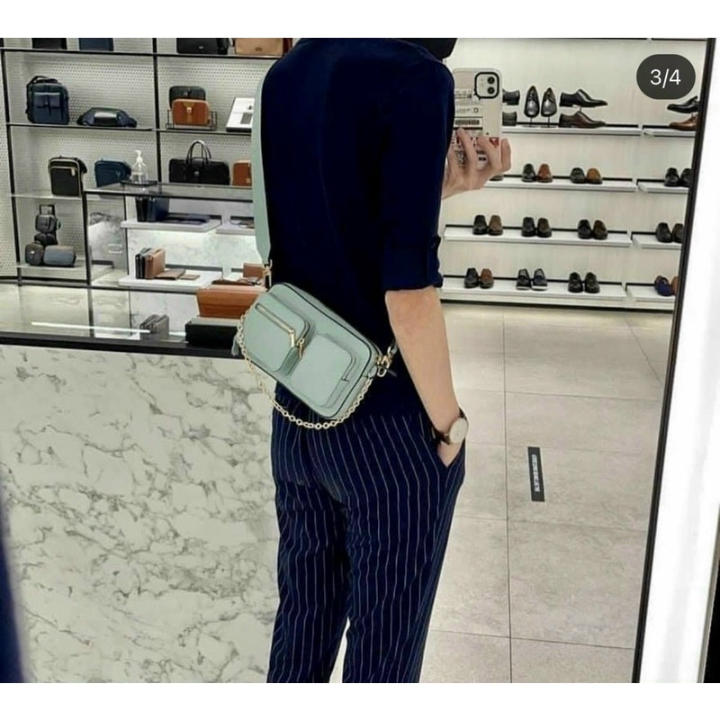 TNS - Túi đeo chéo Pedrio Boxy Crossbody Bag-xanh mint