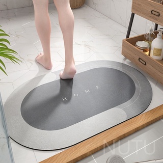 Thảm chùi chân, lau chân silicon cao cấp siêu thấm hút - Thảm dậm chân BATHROOM dày, êm mềm, chống trơn trượt