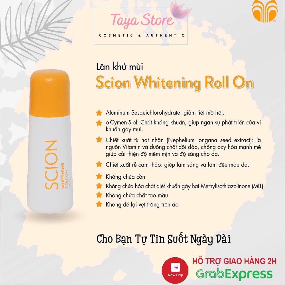 Lăn khử mùi Scion Pure White Roll On Nuskin 75ml