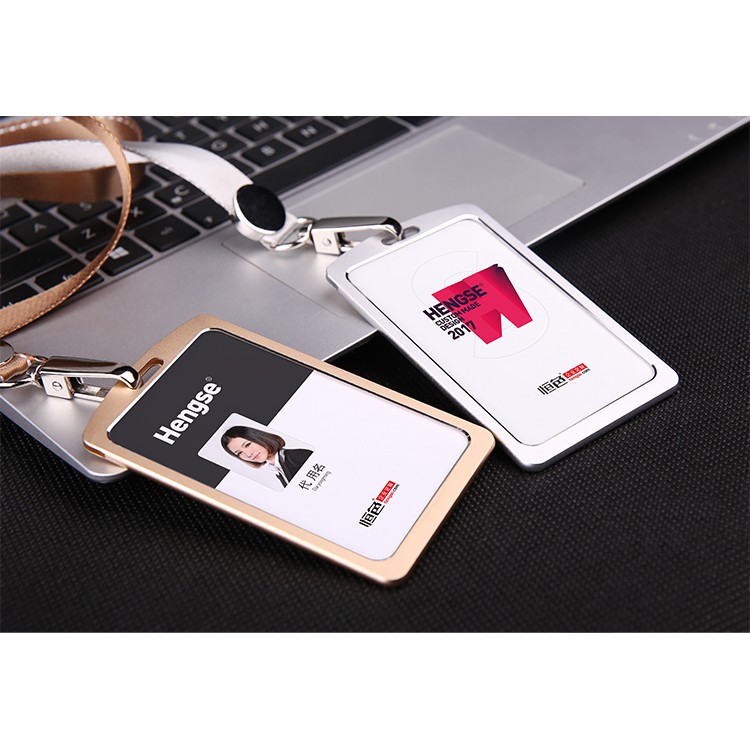 Dây Đeo Thẻ ID Bằng Hợp Kim Nhôm Thời Trang