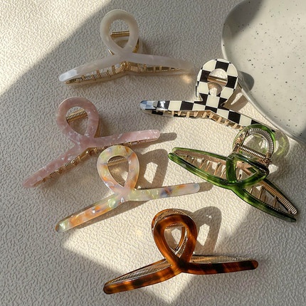 Kẹp TóC HìNh Cá MậP ĐíNh NgọC Trai Giả ThờI Trang Cho Nữ