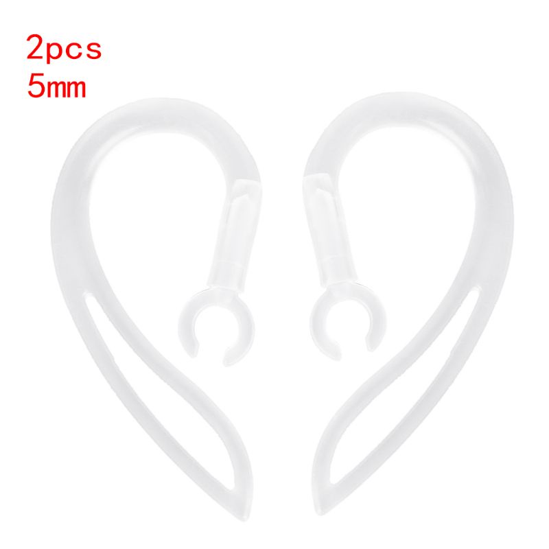 Móc Tai Nghe Bluetooth Bằng Silicon Mềm Trong Suốt 5mm Chất Lượng Cao
