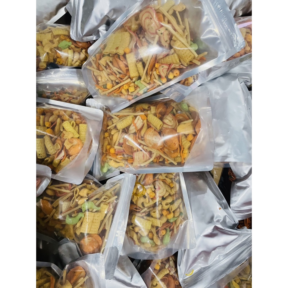 500gr Snack Tá lả tẩm vị mix các loại snack thơm ngon