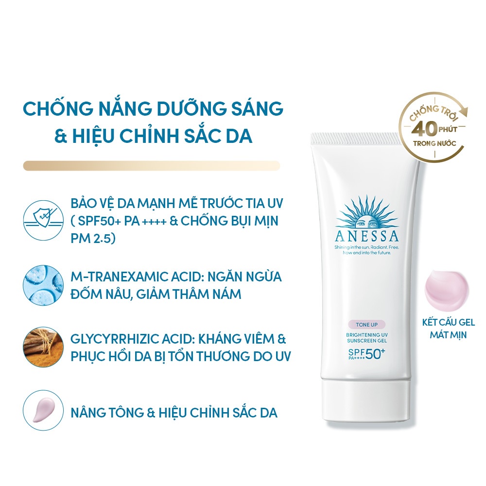 Gel Chống Nắng Anessa Whitening UV Sunscreen Gel 90g