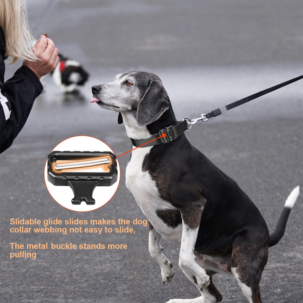 Vòng Cổ Nylon Khóa Kim Loại Cho Chó K9