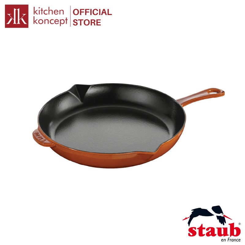 Chảo Gang Tròn Staub Màu Quế - 30cm