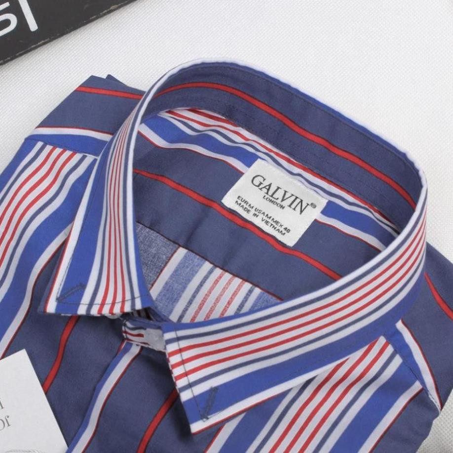 Sơ mi nam Galvin cotton họa tiết , áo sơ mi họa tiết co giãn 26 - Leo Vatino