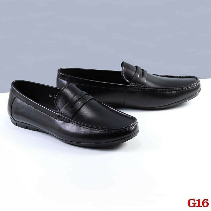 Giày lười nam da trơn, đế liền chống thấm - BẢO HÀNG 12 THÁNG