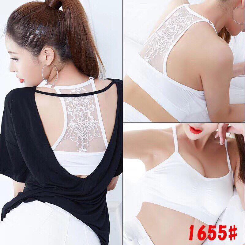 BRA-Áo bra croptop ren