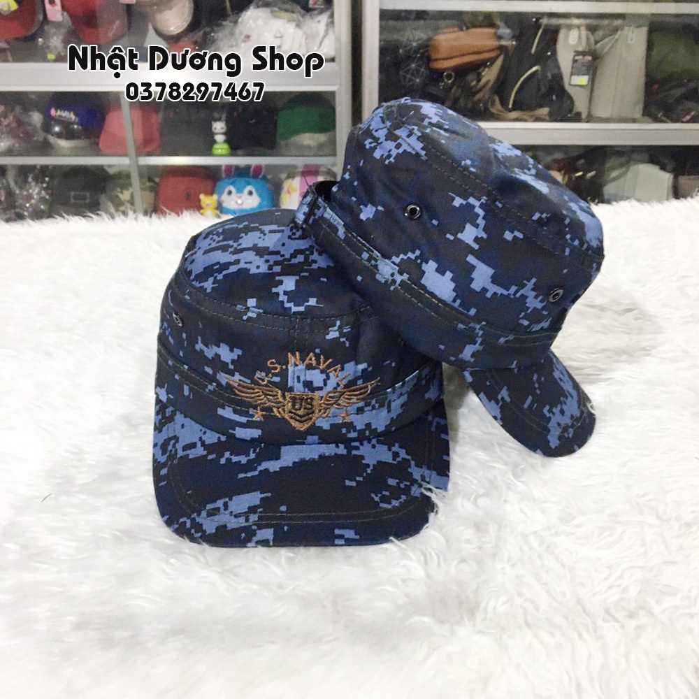 Nón kết đầu bằng có đuôi sau - Chất liệu Kaki bền chắc, phom nón đẹp thích hợp cho mọi người