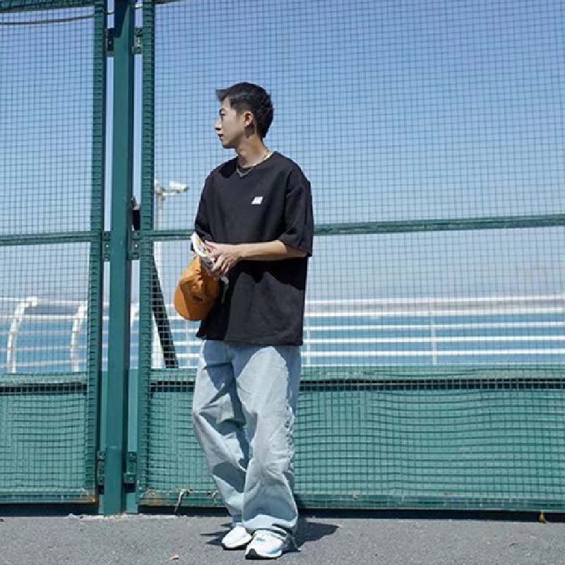 Áo Thun Tay Ngắn Dáng Rộng In Chữ Thời Trang Mùa Hè Cho Nam Size M-5XL