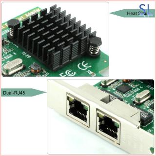 Ubit RJ45 x 2 Gigabit LAN Gigabit Ethernet PCI Express PCI-E Network Controller Card LAN Adapter PC