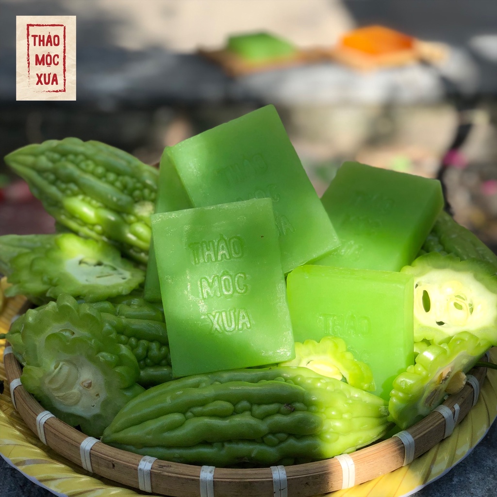 Xà bông mướp đắng tràm trà Thảo Mộc Xưa giúp giảm mụn lưng và làm mềm da 100gr | BigBuy360 - bigbuy360.vn