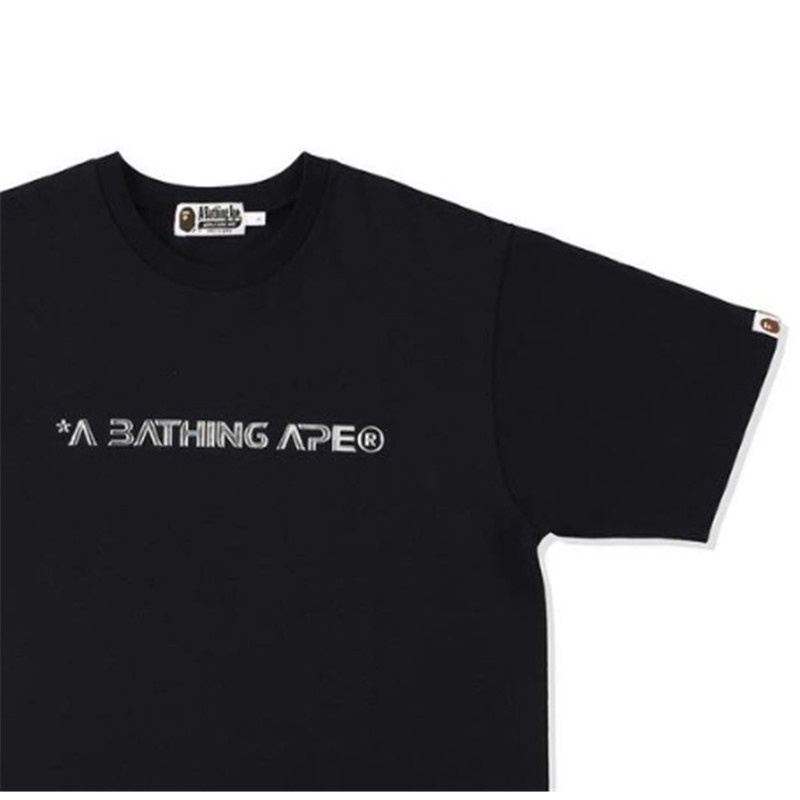 Áo Thun Tay Ngắn In Hình Mặt Trăng Và Chữ Thời Trang Cho Nam Nữ