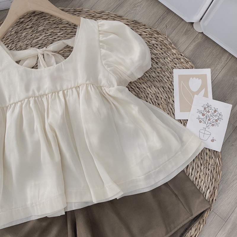 Set áo baybedoll tơ nude | BigBuy360 - bigbuy360.vn