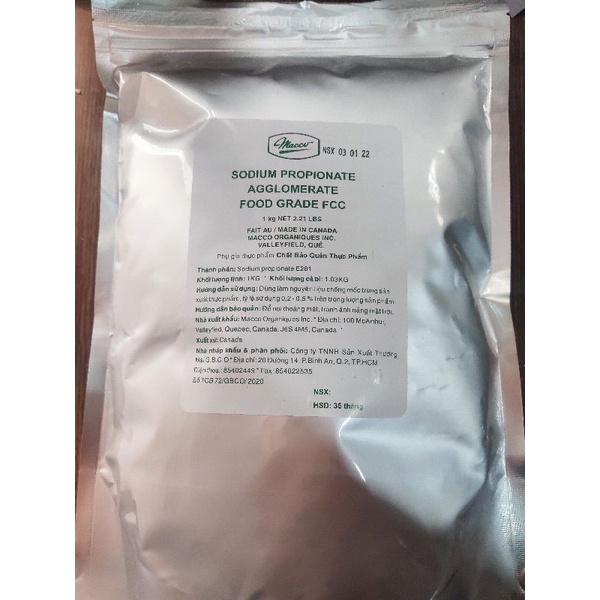 PHỤ GIA CHỐNG MỐC SODIUM PROPIONATE