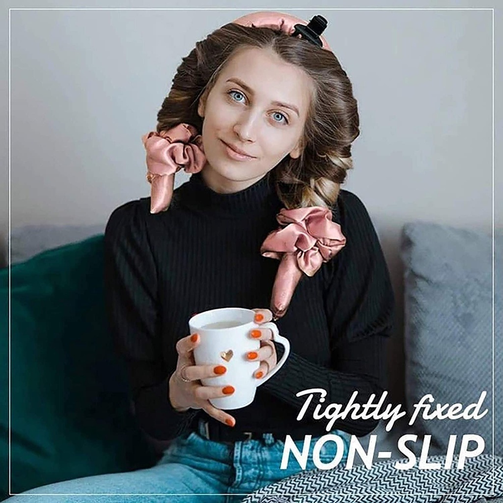 [Hàng mới về] Set dụng cụ tạo kiểu tóc uốn xoăn không dùng nhiệt dễ sử dụng thời trang