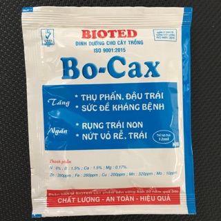 Phân bón lá Bo-Cax cho giai đoạn ra hoa, nuôi trái.