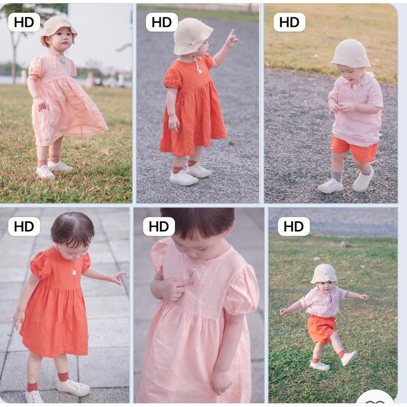 Set 1 bộ 2 váy dành cho bé