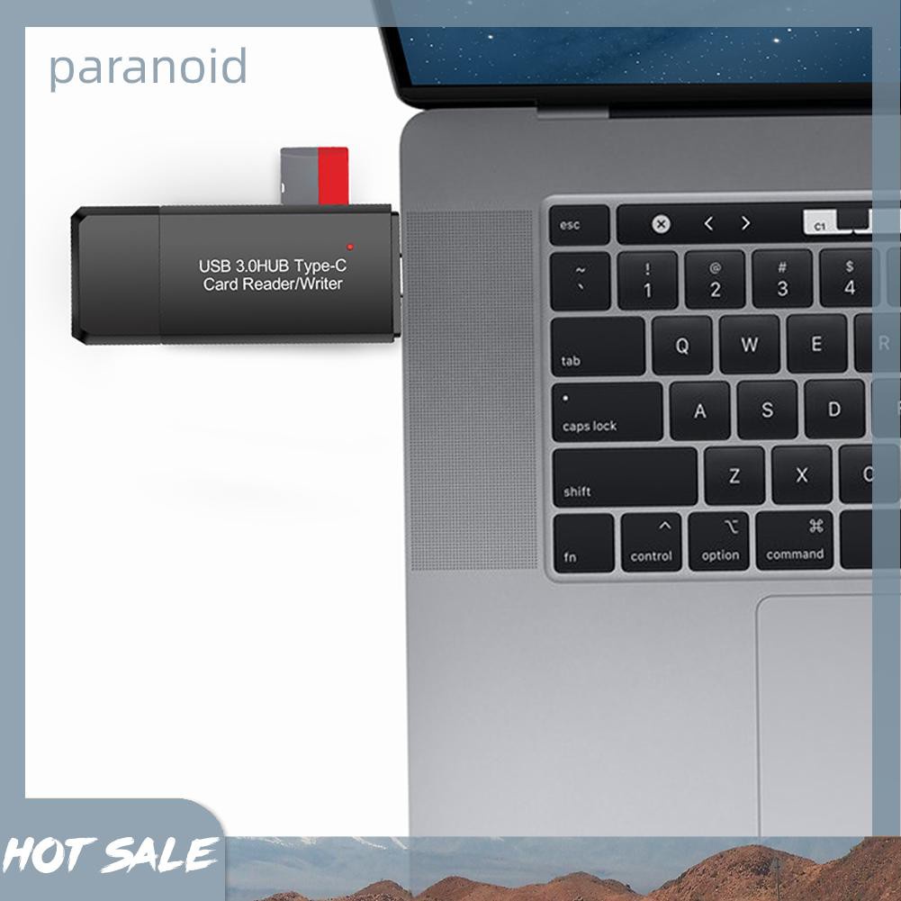 Đầu Đọc Thẻ Nhớ Paranoid YC-432 USB C Sang USB 3.0 OTG Cho Laptop Điện Thoại | BigBuy360 - bigbuy360.vn
