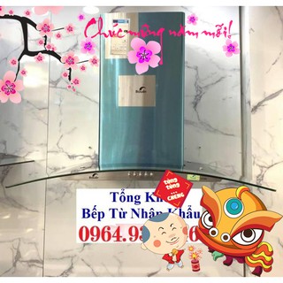 Máy Hút Mùi Kính Cong BAUER BC 70BS, Chính Hãng Rộng 70CM