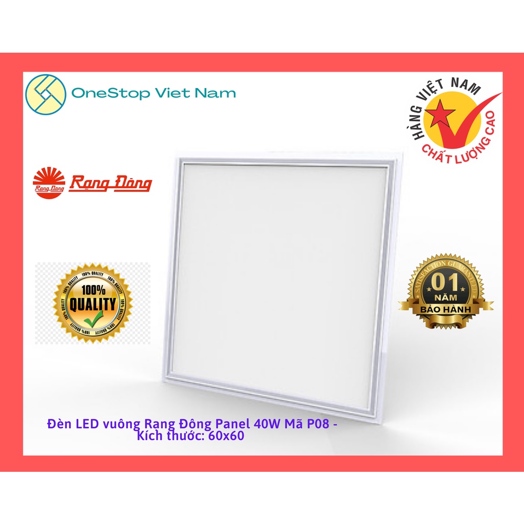 Đèn LED vuông Rạng Đông Panel P08 60x60 - 40W