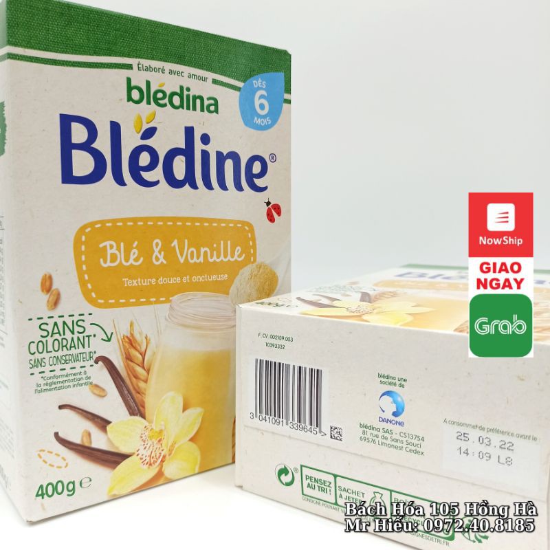 [T12/2021] Bột pha sữa Bledina Pháp các vị