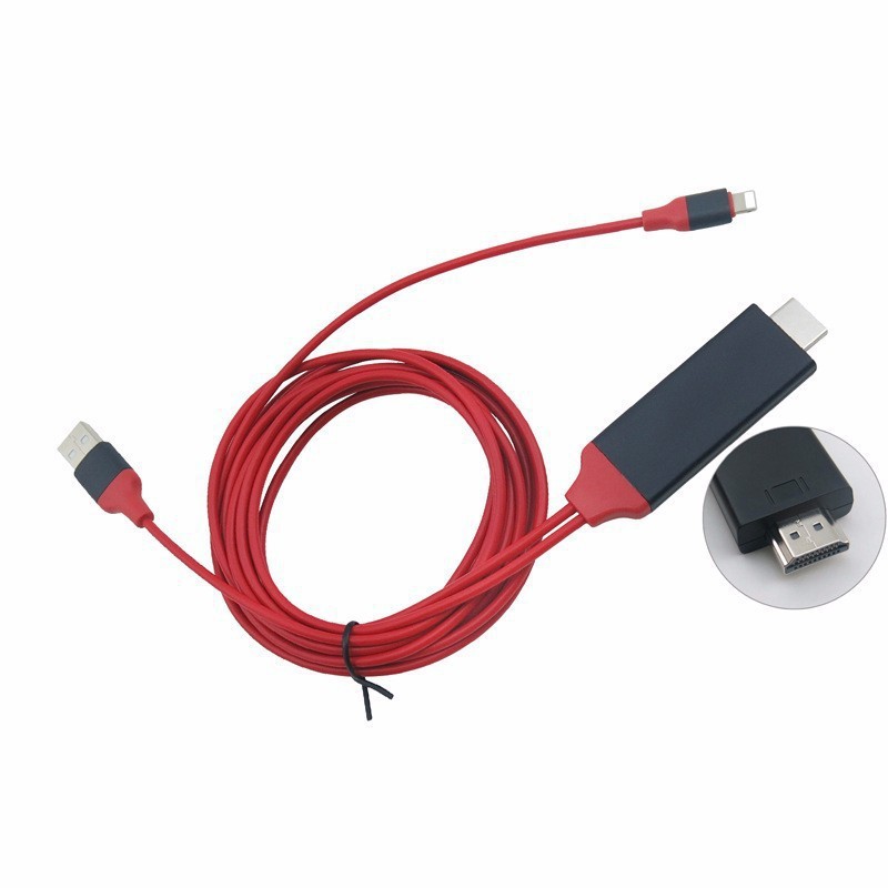 Cáp Lightning to HDMI cho Iphone, Ipad 2m